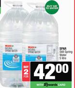 Spar Still Spring Water-For 2 x 5Ltr