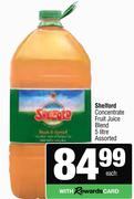 Shelford Concentrate Fruit Juice Blend Assorted-5Ltr