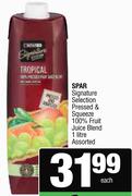 Spar Signature Selection Pressed & Squeeze 100% Fruit Juice Blend Assorted-1ltr