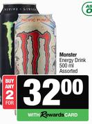 Monster Energy Drink Assorted-For Any 2 x 500ml 