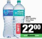 Aquelle Still Or Sparkling Spring Water-For Any 2 x 1.5Ltr