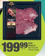 Spar Steak Co.Beef Bavette Plankie Steak-Per Kg