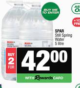 Spar Still Spring Water-For 2 x 5Ltr