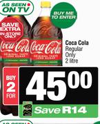 Coca-Cola Regular Only-For 2 x 2ltr 