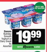 Danone Nutriday Smooth Yoghurt Or Dairy Snack Assorted-6s Pack