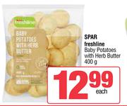 Spar Freshline Baby Potatoes With Herb Butter-400g