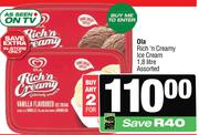 Ola Rich 'n Creamy Ice Cream Assorted-For Any 2 x 1.8Ltr