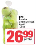 Spar Freshline Golden Delicious Apples-1.5Kg Per Bag