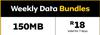 MTN Weekly Data Bundle 150MB (Valid For 7 Days)