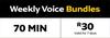MTN Weekly Voice Bundle 70 Min (Valid For 7 Days)