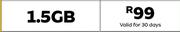 MTN Data Bundle 1.5GB (Valid For 30 Days)