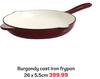 Burgandy Cast Iron Frypan 26 x 5.5cm
