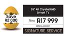 Samsung 85" 4K Crystal UHD Smart TV UA85U8000F