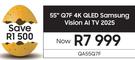 Samsung 55" Q7F 4K QLED Vision AI TV 2025 QA55Q7F