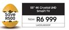 Samsung 55" 4K Crystal UHD Smart TV UA55U8000F