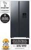 Samsung 560L Side By Side Fridge Non Plumbed Water Dispenser Gentle Black Matte RS57DG4100B4/FA