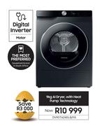 Samsung 9Kg AI Dryer With Heat Pump Technology DV90T6240LB/FA