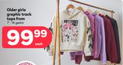 Older Girls Graphic Track Tops 7-14 Years (Priced From)