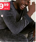 Men's Cable Pjs XS-XXL (Priced From)-Per Set