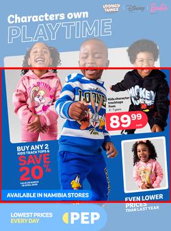 PEP Namibia : Characters Own Playtime (25 March - 18 April 2026), page 1