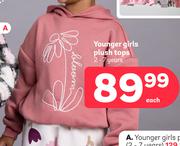 Younger Girls Plush Tops 2-7 Years