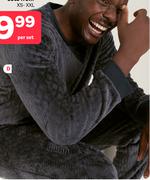 Men's Cable Pjs XS-XXL (Priced From)-Per Set