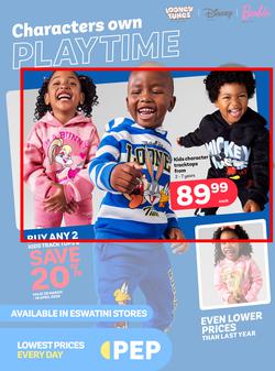PEP Eswatini : Characters Own Playtime (25 March - 18 April 2026), page 1