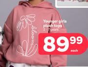 Younger Girls Plush Tops (2-7 Years)-Each