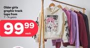 dOlder Girls Graphic Track Tops (7-14 Years)-Each