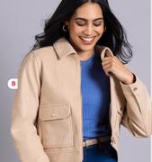 Melton Cropped Jackets From (XS-XXL)-Each