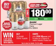 Amstel Premium Lager Cans-For 2 x 6 x 500ml