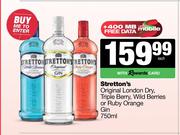 Stretton's Original London Dry, Triple Berry, Wild Berries Or Ruby Orange Gin-750ml