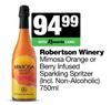 Robertson Winery Mimosa Orange Or Berry Infused Sparkling Spritzer-750ml
