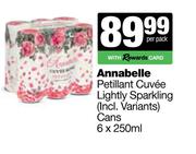 Annabelle Petillant Cuvee Lightly Sparkling Cans-6 x 250ml