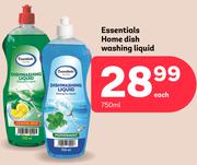 Essentials Home Dish Washing Liquid-750ml Each