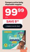 Pampers Active Baby Disposable Nappies-27's