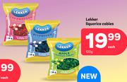 Lekker Liquorice Cables-120g Each