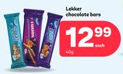 Lekker Chocolate Bars-40g