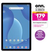 ONN 11" Tablet Pro 4G 128GB LTE-On 15GB Data