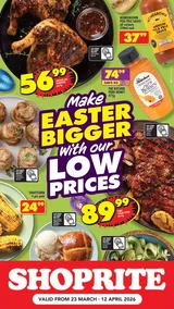 Shoprite Gauteng, North West, Mpumalanga & Limpopo : Easter Low Prices (23 March - 12 April 2026)