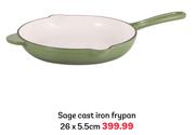 Sage Cast Iron Frypan 26. x 5.5cm