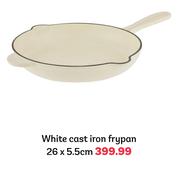 White Cast Iron Frypan 26. x 5.5cm