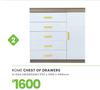 Rome Bedroom Chest Of Drawers 1197 x 1200 x 400mm 4-044