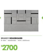 Brandy Bedroom Headboard 1610 x 2605mm 8-486