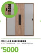Moreno 3 Door Sliding 1825 x 450 x 2160mm 1-282