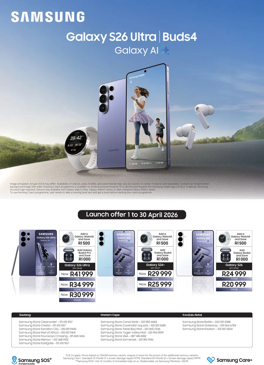 Samsung : Galaxy Launch (01 April - 30 April 2026)