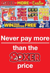 Boxer Super Stores KwaZulu-Natal : Never Pay More Than The Boxer Price (30 March - 06 April 2026)