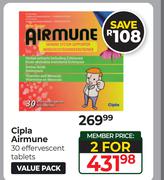 Cipla Airmune 30 Effervescent Tablets-For 2
