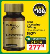 Dis-Chem Gold L-Cycteine 500mg 60 Vegecapsules-For 2