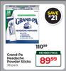 Grand-Pa Headache Powder Sticks 38 Pack